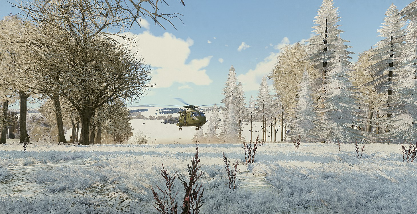 Screenshot from Operation Supportive Gang (2026-02-13) - Sunray is short of artilleryfolk, so MUSKRAT get to establish a 3-tube mortar position at FP OVER, supported by a radio REBRO at RP ROGER. Sling loading, fire missions and hiliarity ensues.